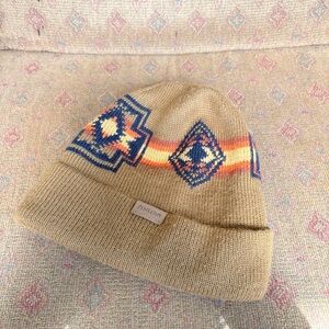 Pendleton Knit Beanie with Western Pattern Uni Sex